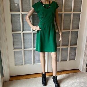 Giant Bini gorgeous jade green silky work/cocktail dress